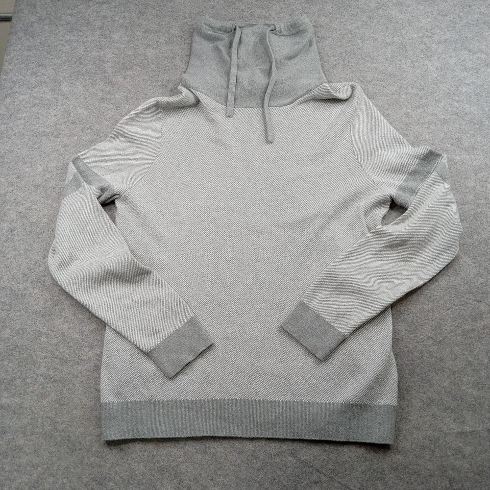 Express Sweater Mens XL Gray Funnel Neck Pullover 100% Cotton EXCN-8010CA
